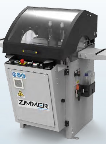 ZIMMER CUT 402-1 SX Unterflursägemaschine - Halbautomatisch Blattdurchmesser 400 mm - RAL 7035 Lichtgrau - Bremsmotor,  Sägeblattstillstand unter 10 sek.